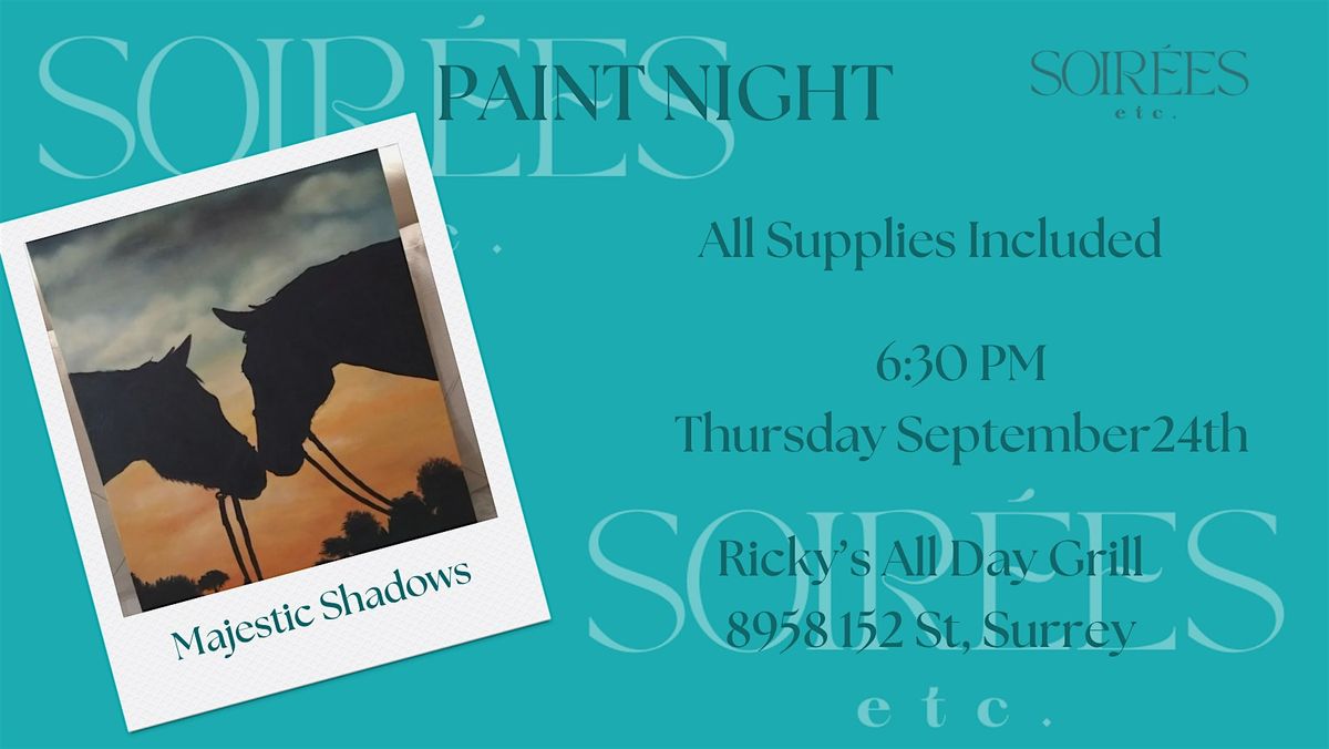Majestic Shadows Paint Night at Ricky\u2019s Evergreen