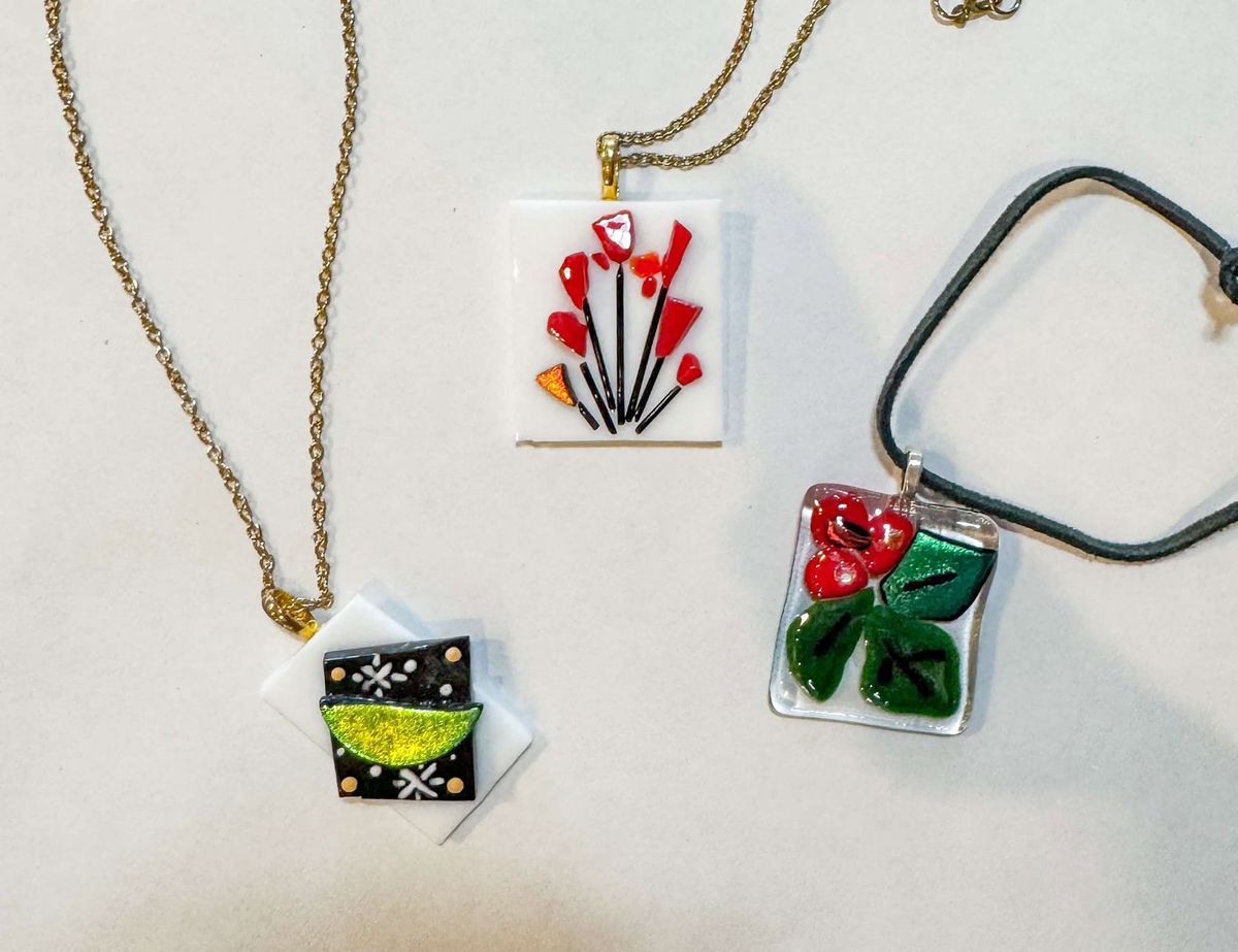 Adult Fused Glass Pendants