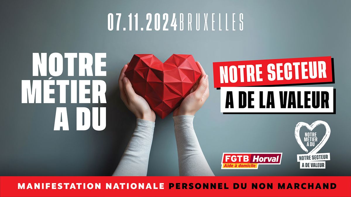 Manifestation nationale des secteurs du Non Marchand \u2013 Le 7 novembre 2024 !