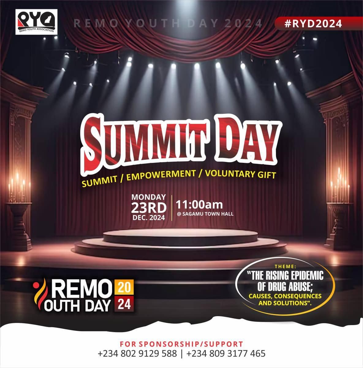 REMO YOUTH DAY 2024 SUMMIT