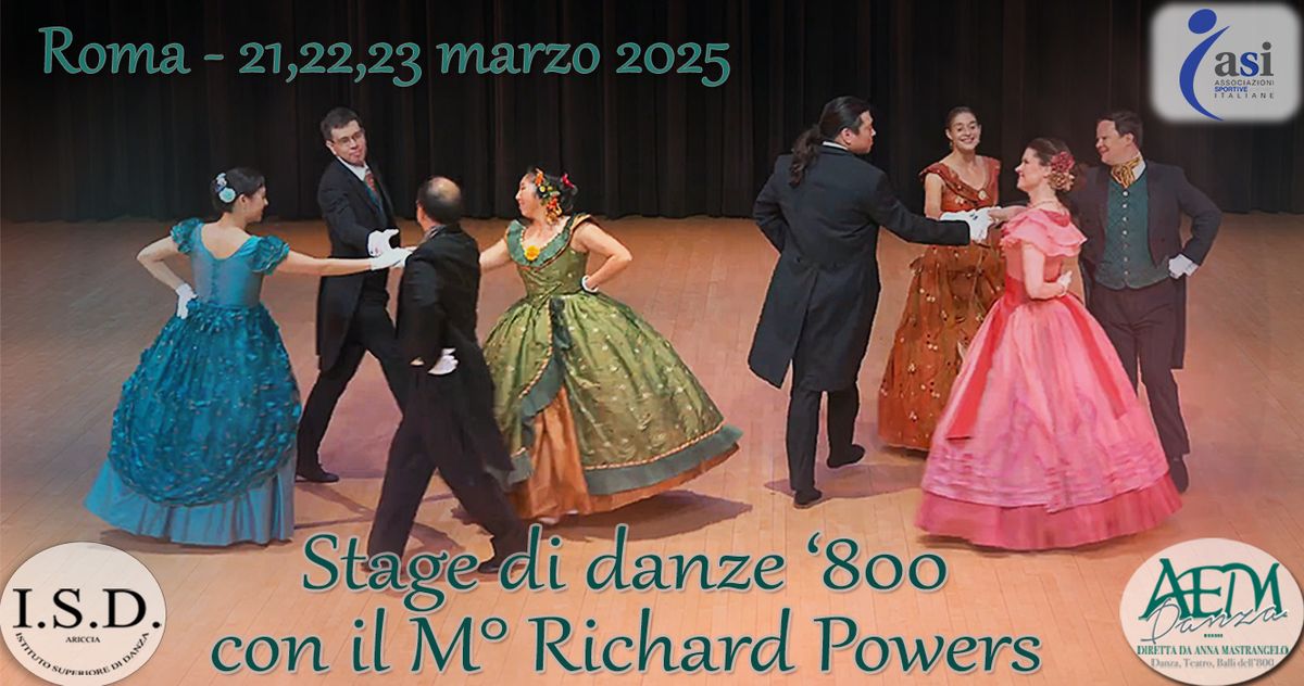 Stage di Danze '800 con Richard Powers