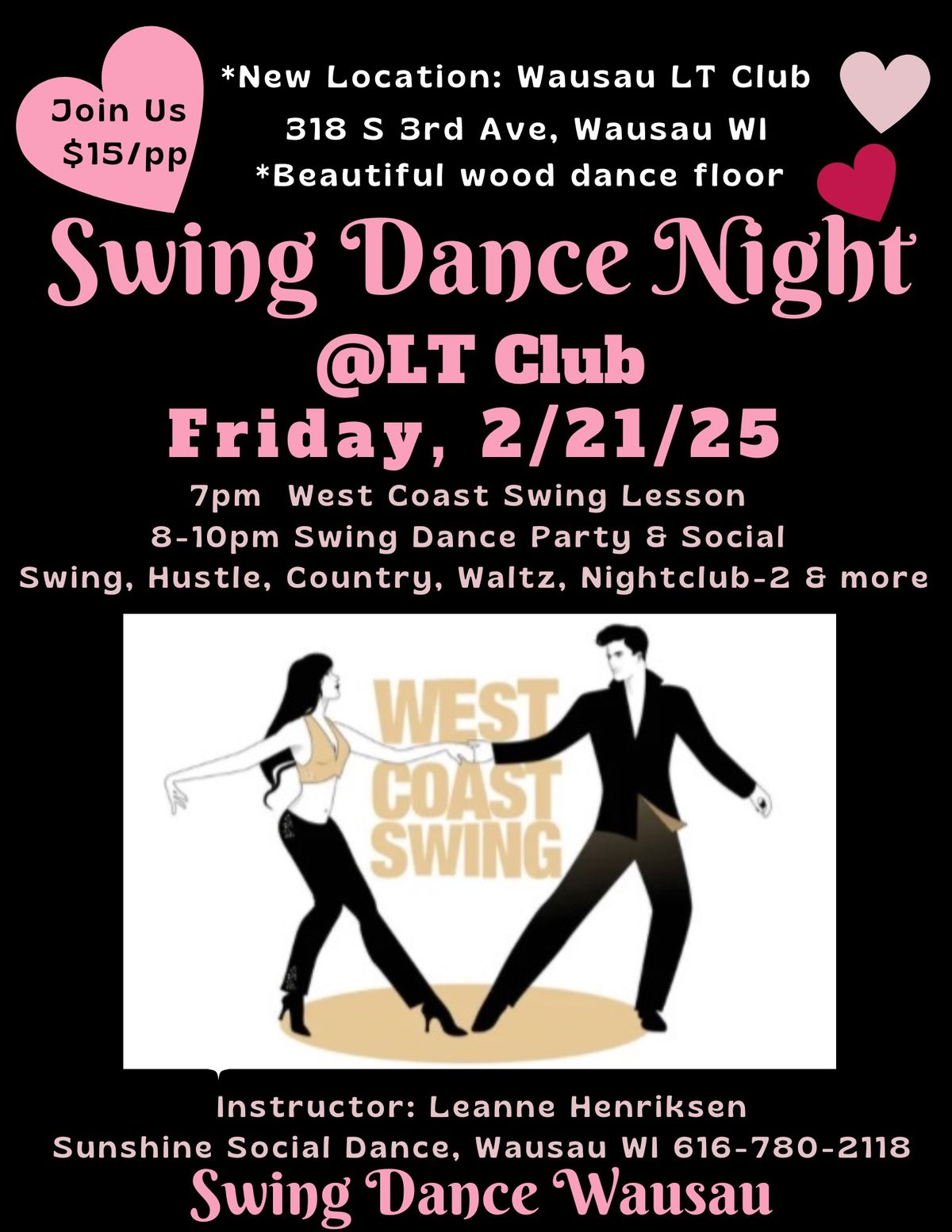 Swing Dance Night @Wausau LT Club