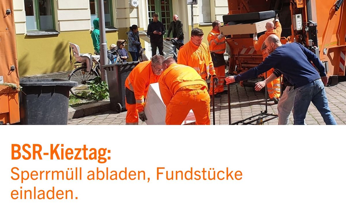 BSR Kieztag \/ Sperrm\u00fcllflohmarkt