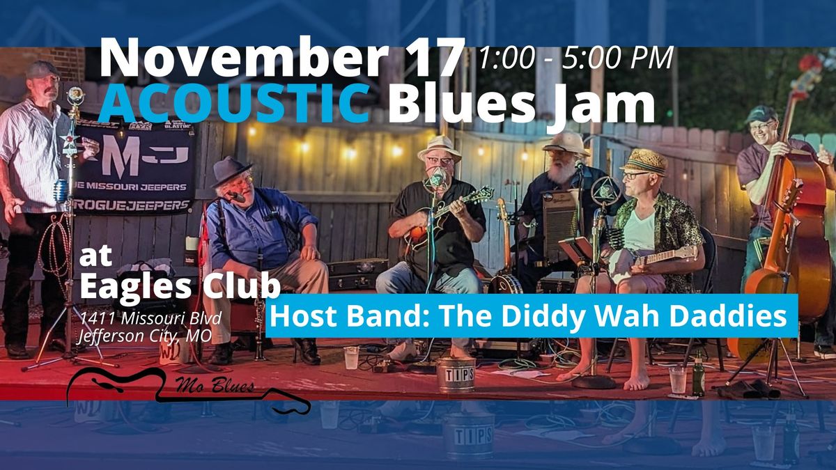 MO Blues | Nov Blues Jam | The Diddy Wah Daddies | ACOUSTIC