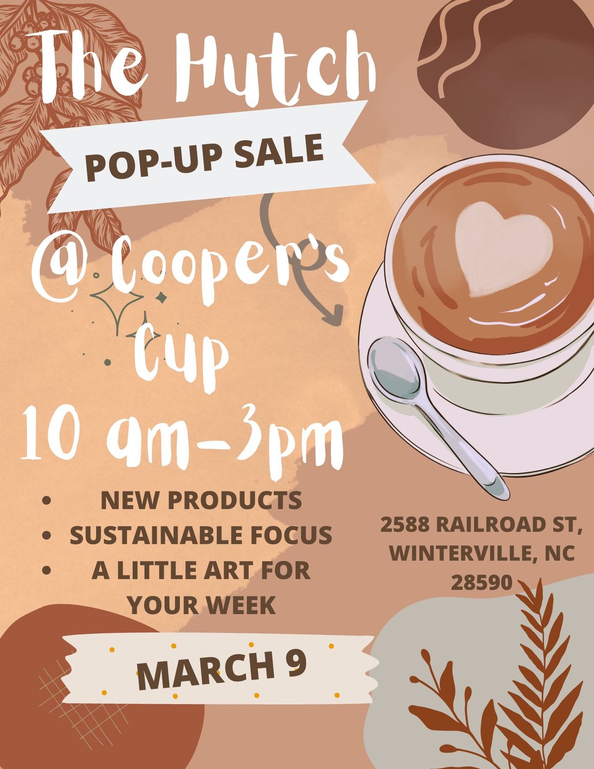 Pop-Up Sale 3\/9\/25-- Cooper's Cup