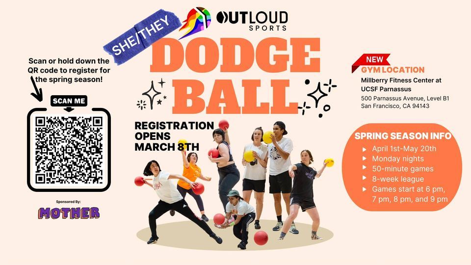 OutLoud SF: She\/They Dodgeball - Spring 2024