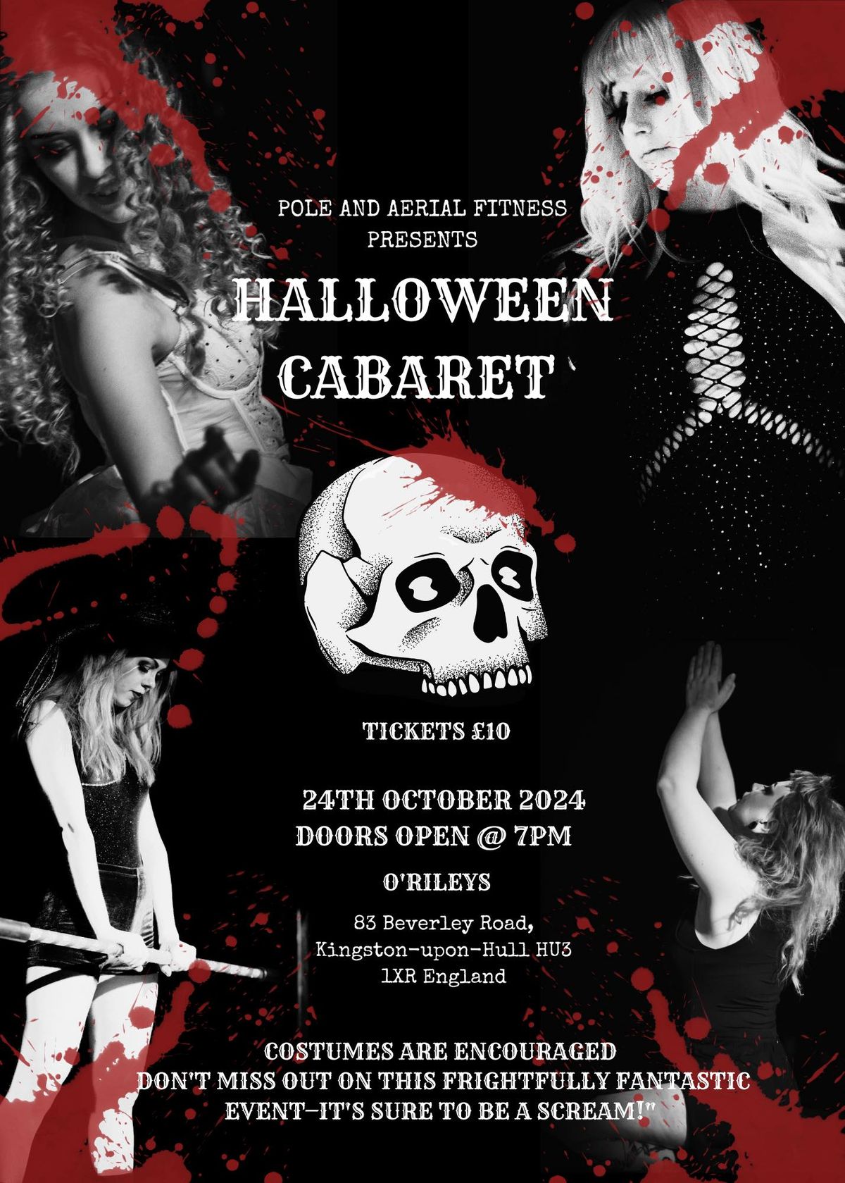 Pole and Aerial Fitness presents a Halloween Cabaret