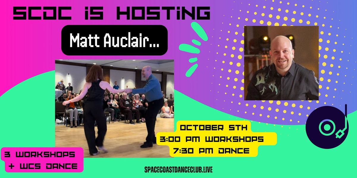 SCDC Is Hosting Matt Auclair!!