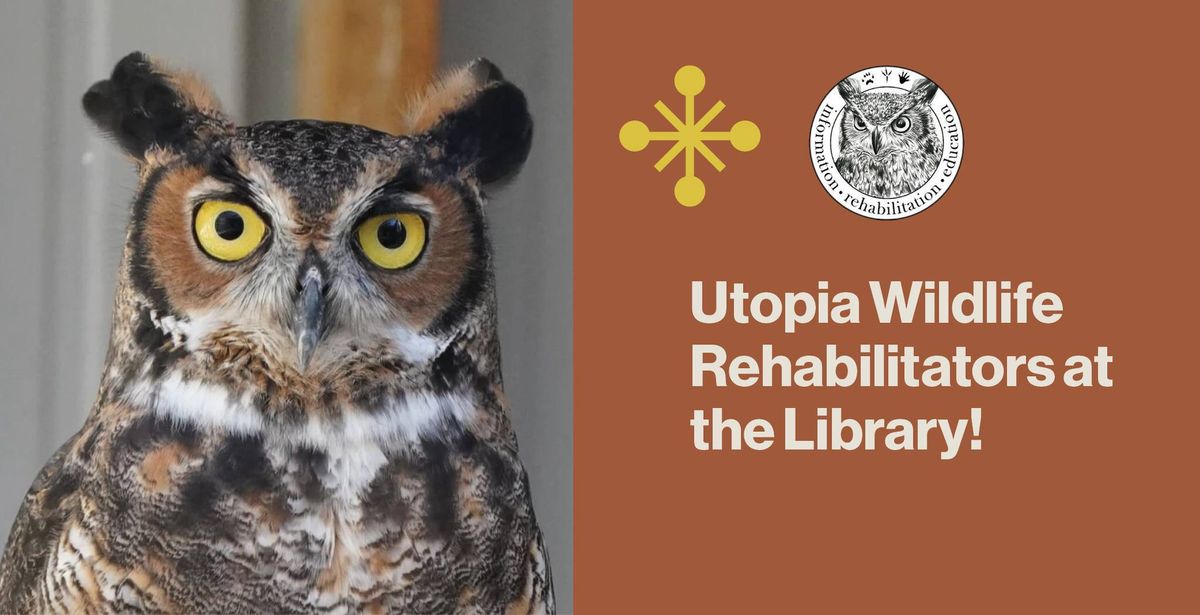Utopia Wildlife Rehabilitators at the Library!