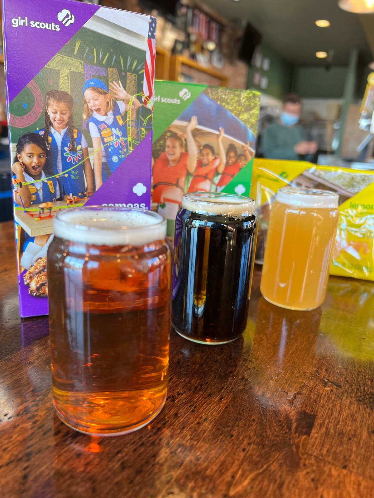 Beer and Girl Scout Cookie Flights