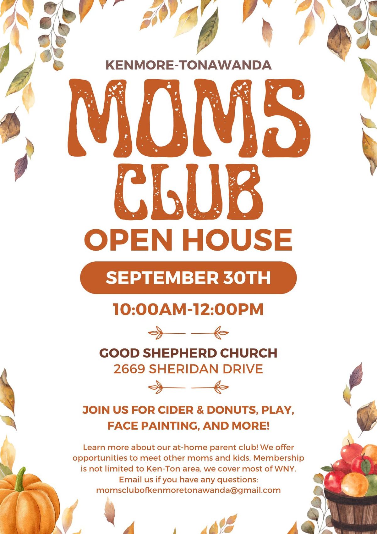 Ken-Ton MOMS Club Fall Open House