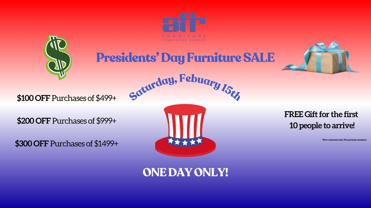 Presidents' Day Furniture SALE