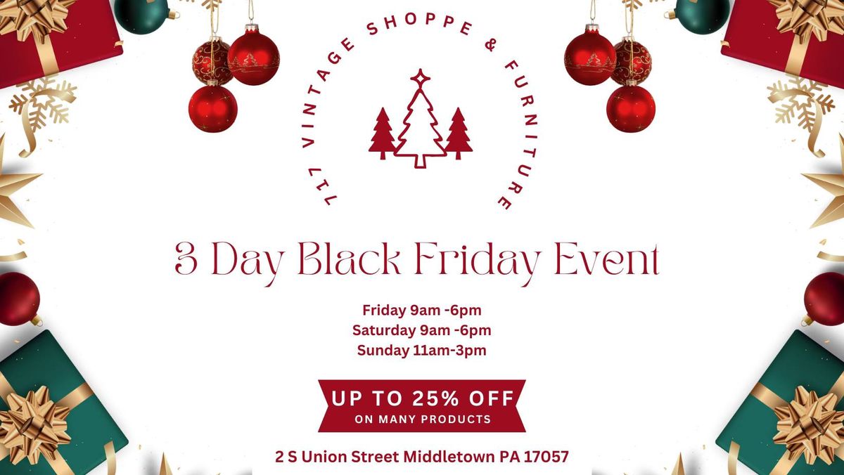 Black Friday & Small Business Saturday Sales 