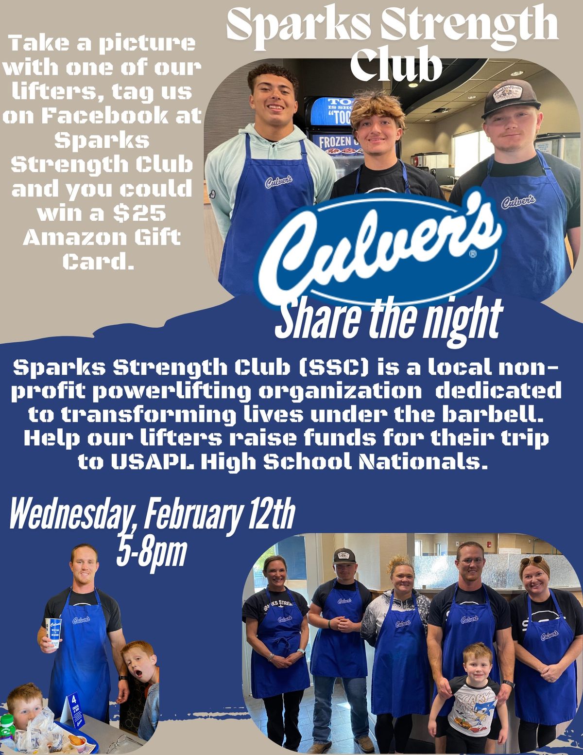 SSC Dine and Donate at Culvers