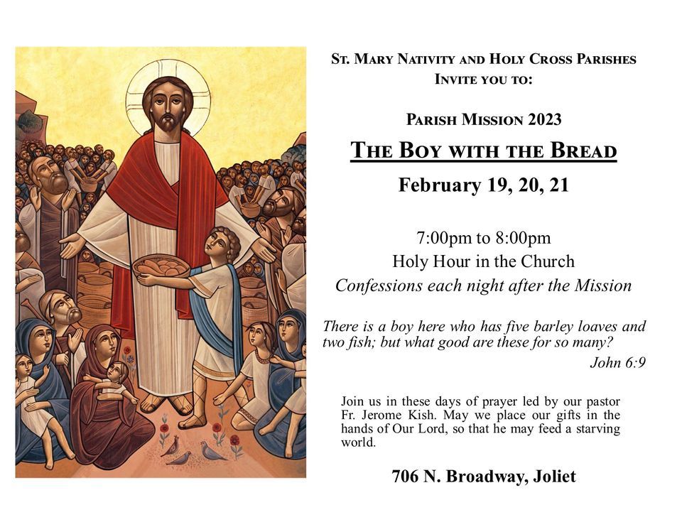 Parish Mission The Boy with the Bread, St. Mary Nativity Parish