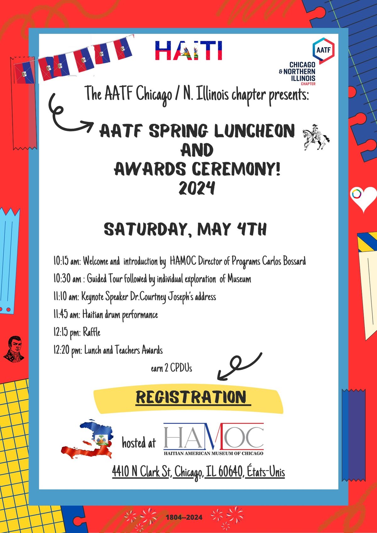 AATF Chicago \/ N. Illinois Spring Program and Awards Luncheon 