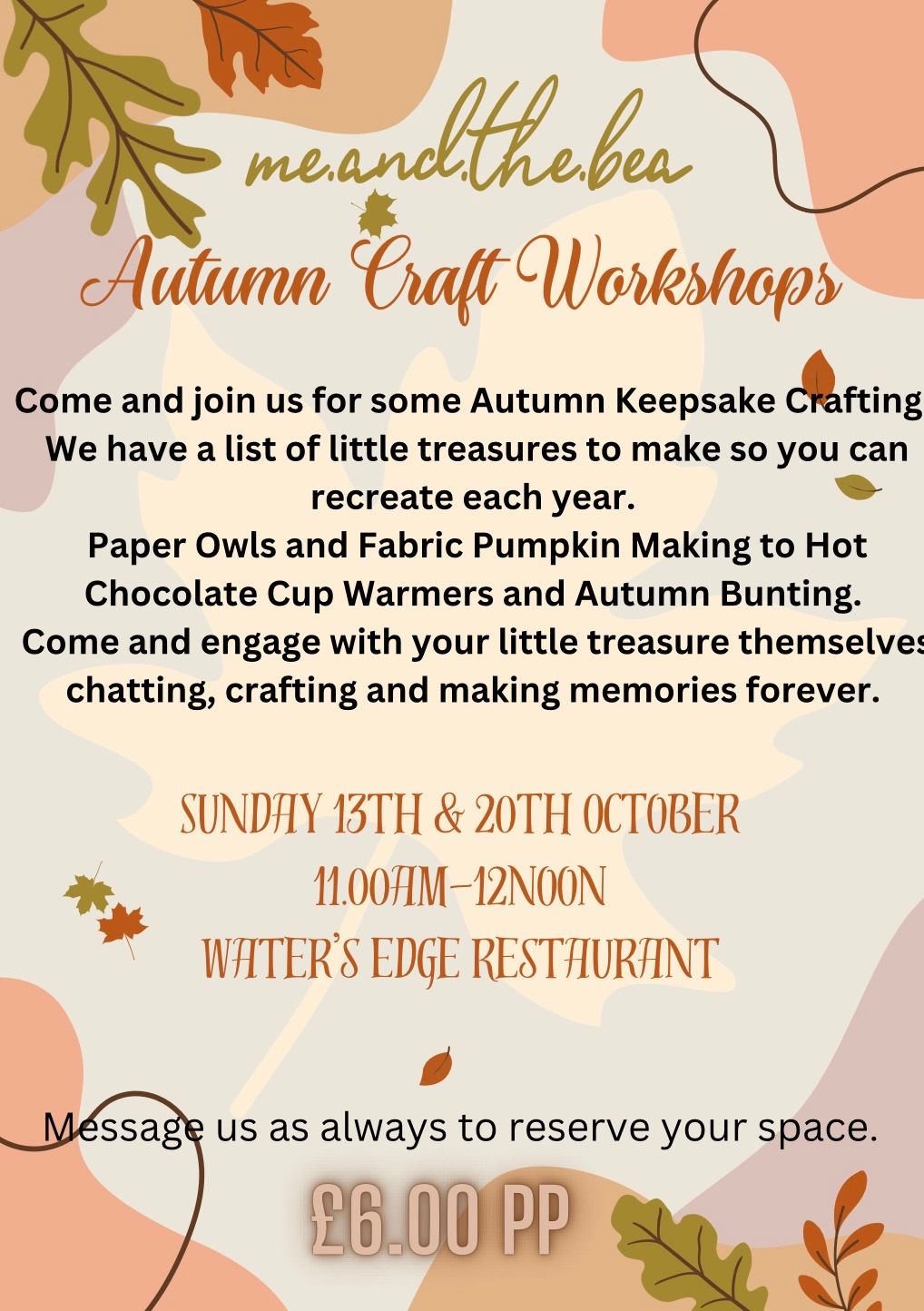 Autumn Craft Workshops 