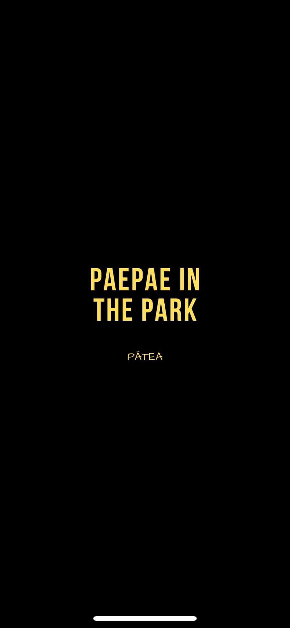 Paepae in the Park