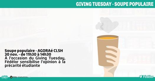 Soupe populaire \u00b7 Giving Tuesday