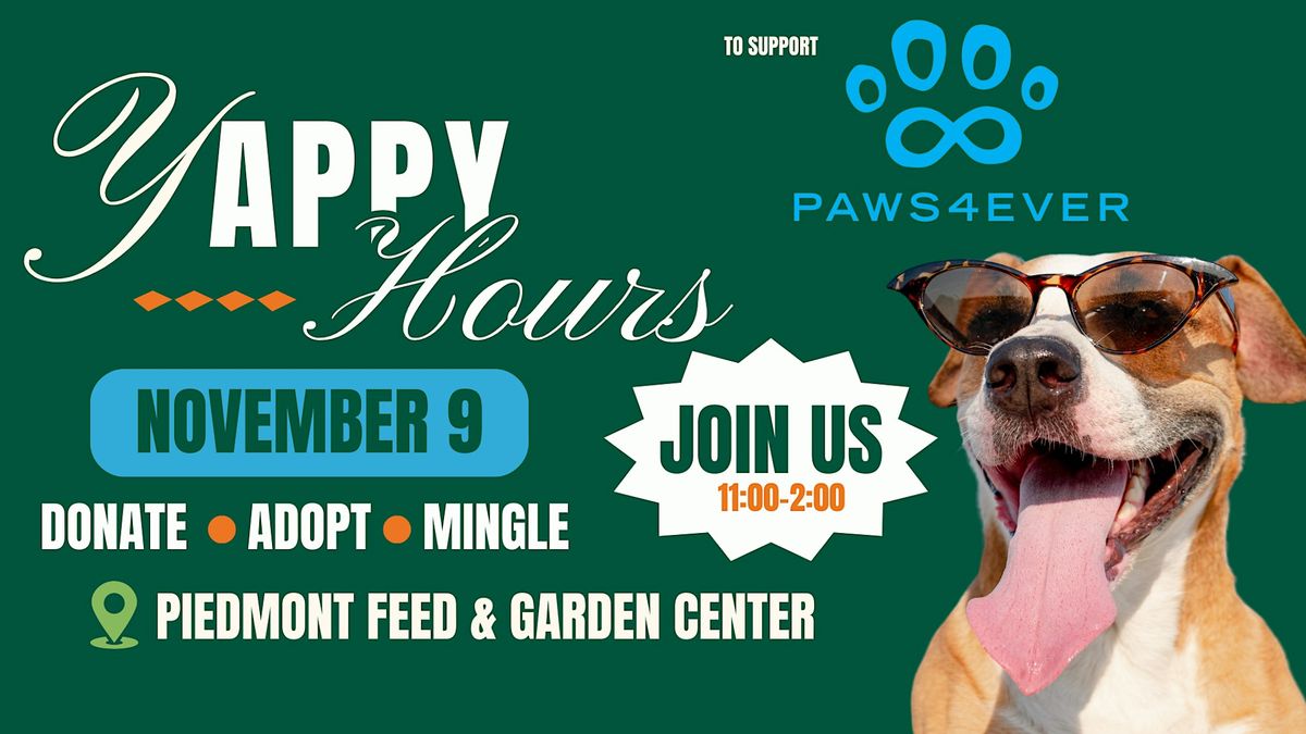 Yappy Hours with Paws 4 Ever