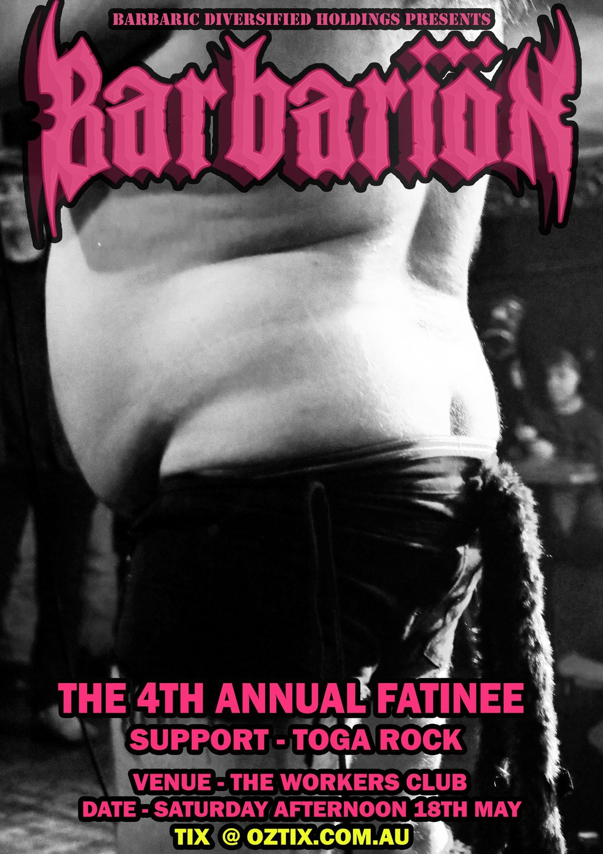 Barbarion 4th Annual Fatinee w\/Toga Rock