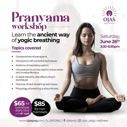 Pranayama Workshop- Learn the ancient way of Yogic breathing