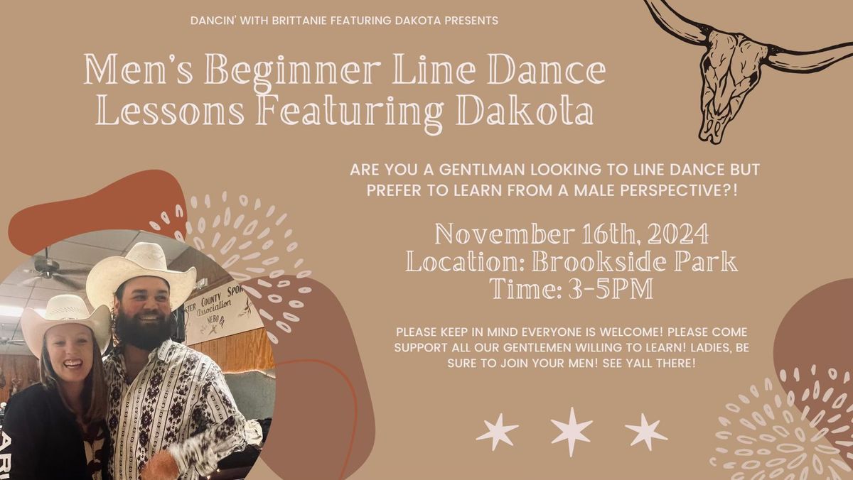 Men's Beginner Line Dance Lessons featuring Dakota