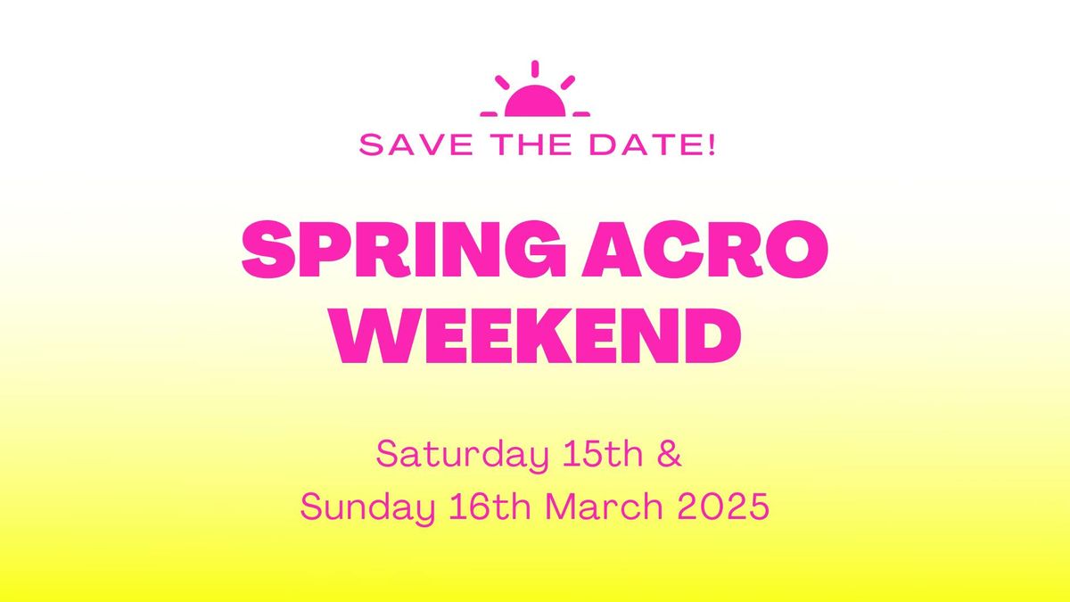 Bristol Spring Acro Weekend