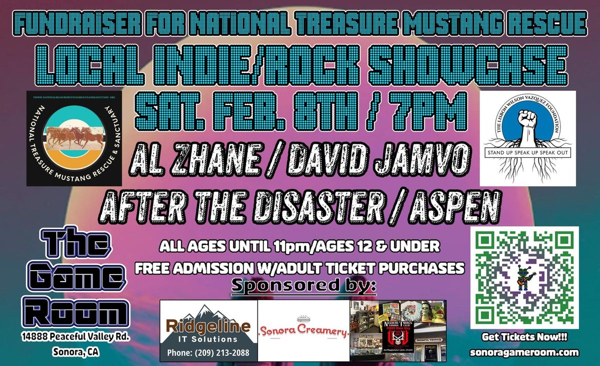 Fundraiser for National Treasure Mustang Rescue: Local Indie\/Rock Showcase