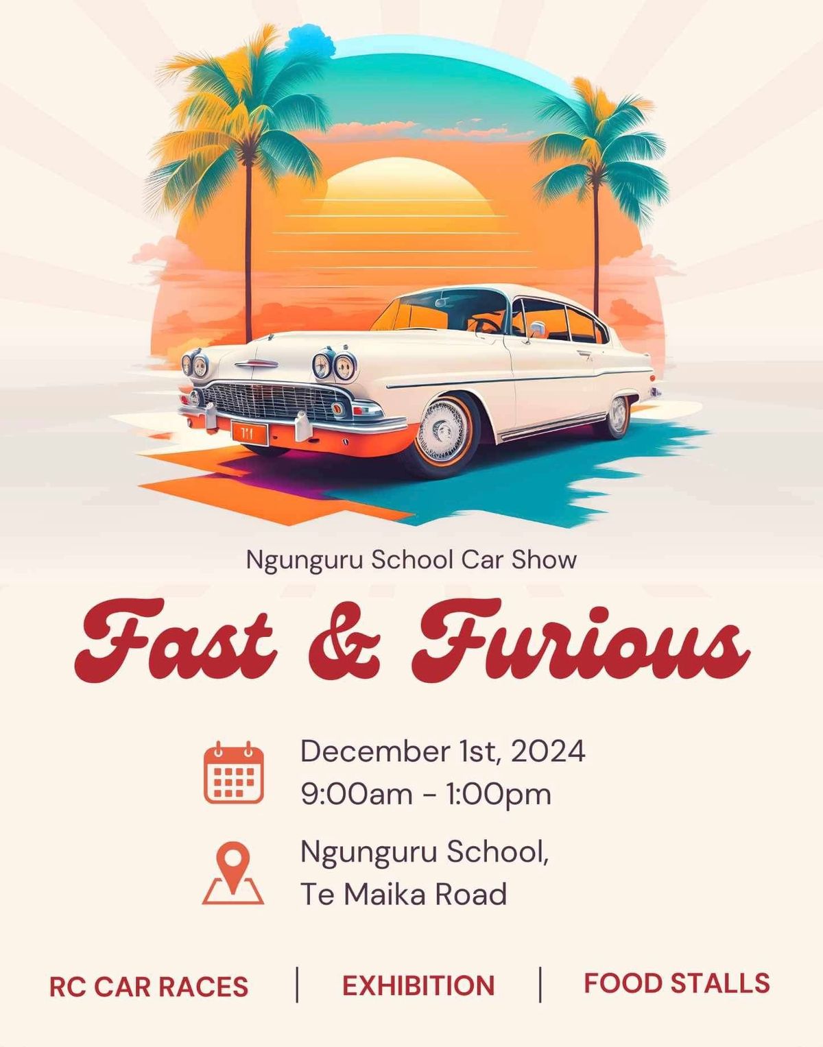 Ngunguru school car show