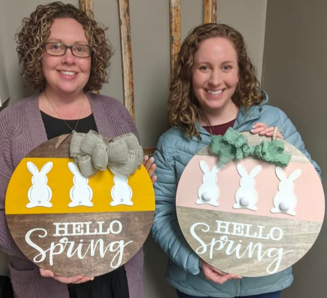 DIY Workshop: Hello Spring Bunny Sign - March 20th (6:30pm-8:30pm)