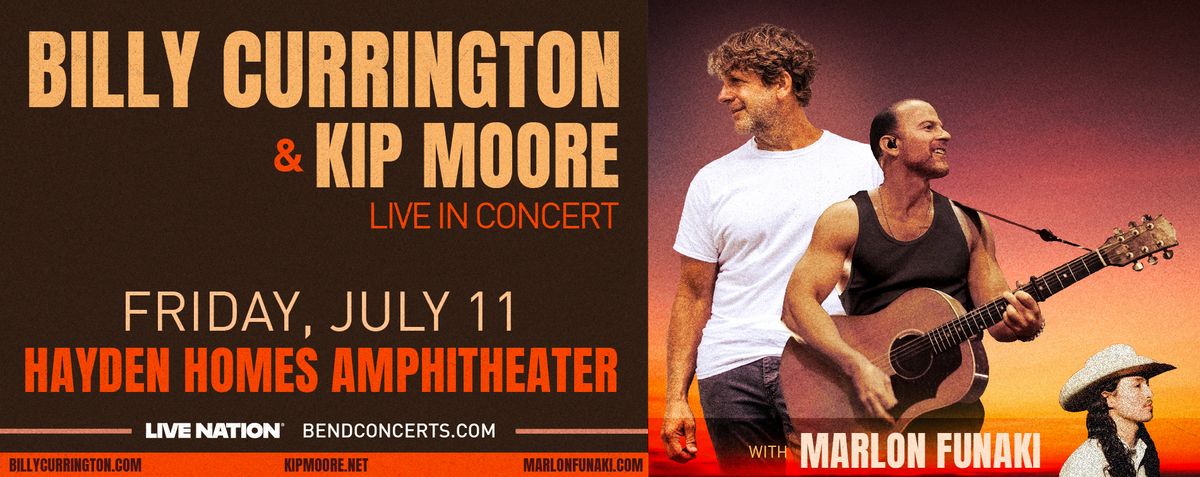 Billy Currington and Kip Moore at Red Hat Amphitheater