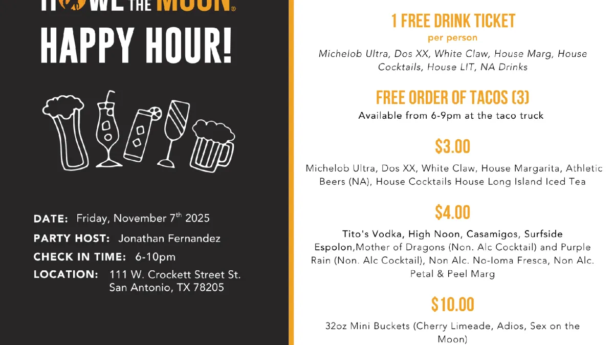 Howl at the Moon Happy Hour All Night!