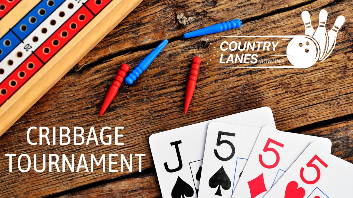 Cribbage Tournament, Country Lanes Bowling Alley, Franklin, 22 March 2025