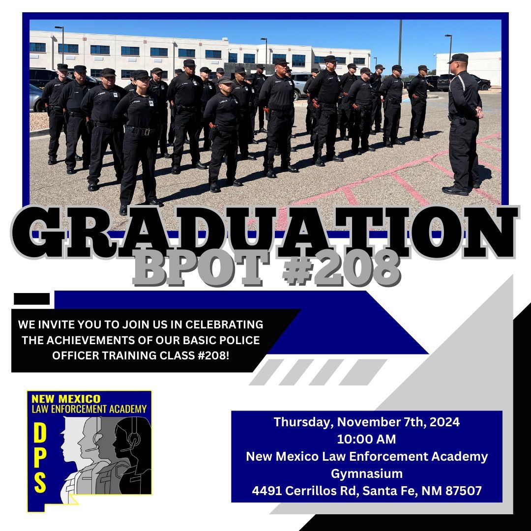 Basic Police Officer Training #208 Graduation 