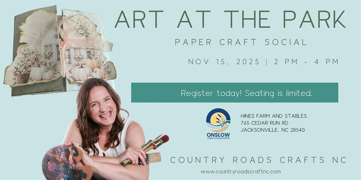 Art at the Park: Papercraft Journal | Country Roads Crafts NC