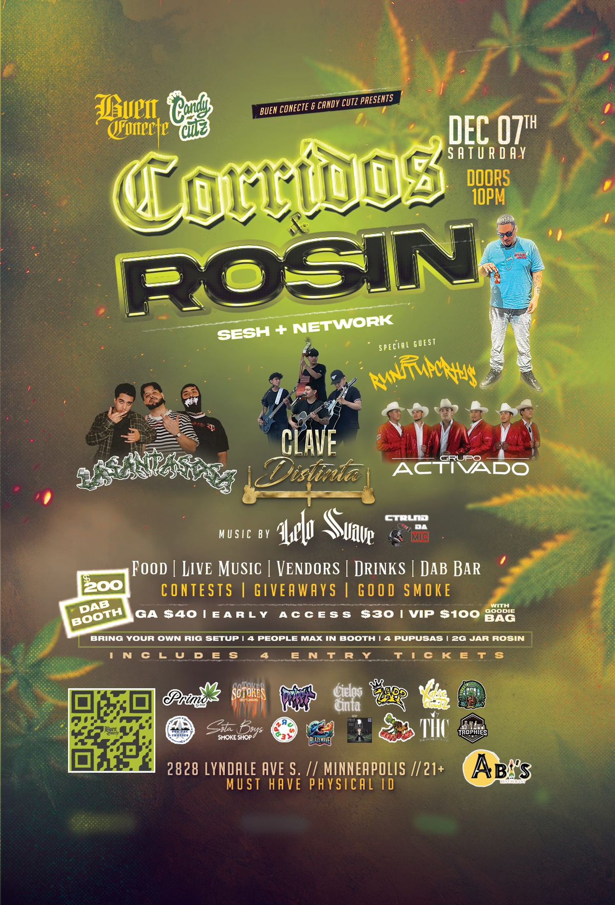 CORRIDOS & ROSIN | SESH + NETWORK