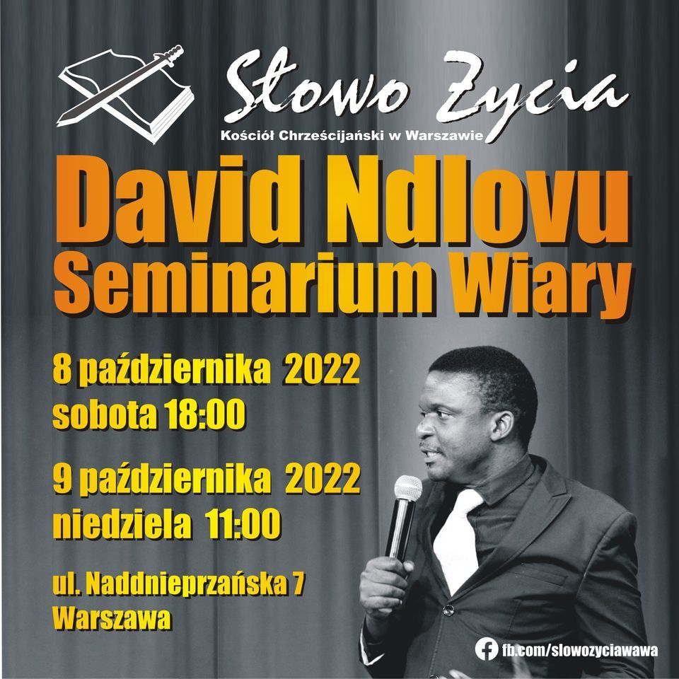 David Ndlovu Warszawa - Seminarium Wiary