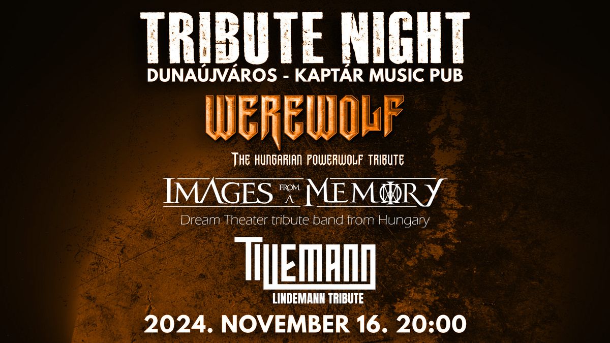 TRIBUTE NIGHT - Powerwolf \/ Dream Theater \/ Lindemann