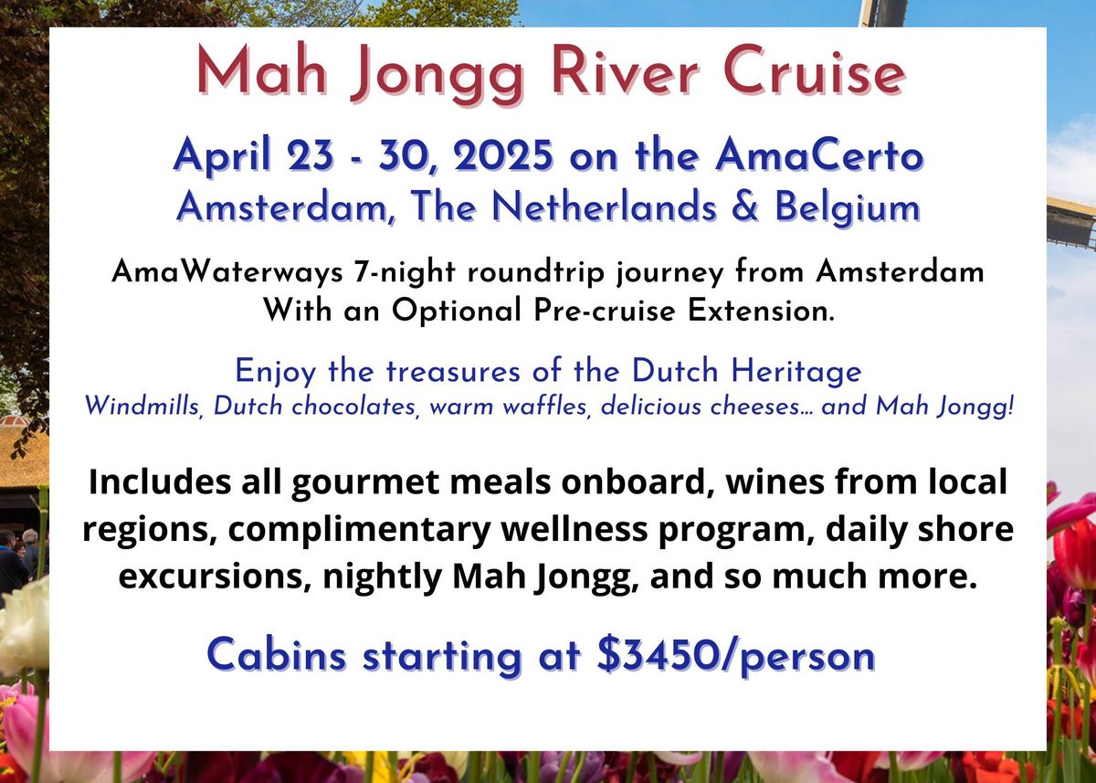 2025 Mah Jongg River Cruise