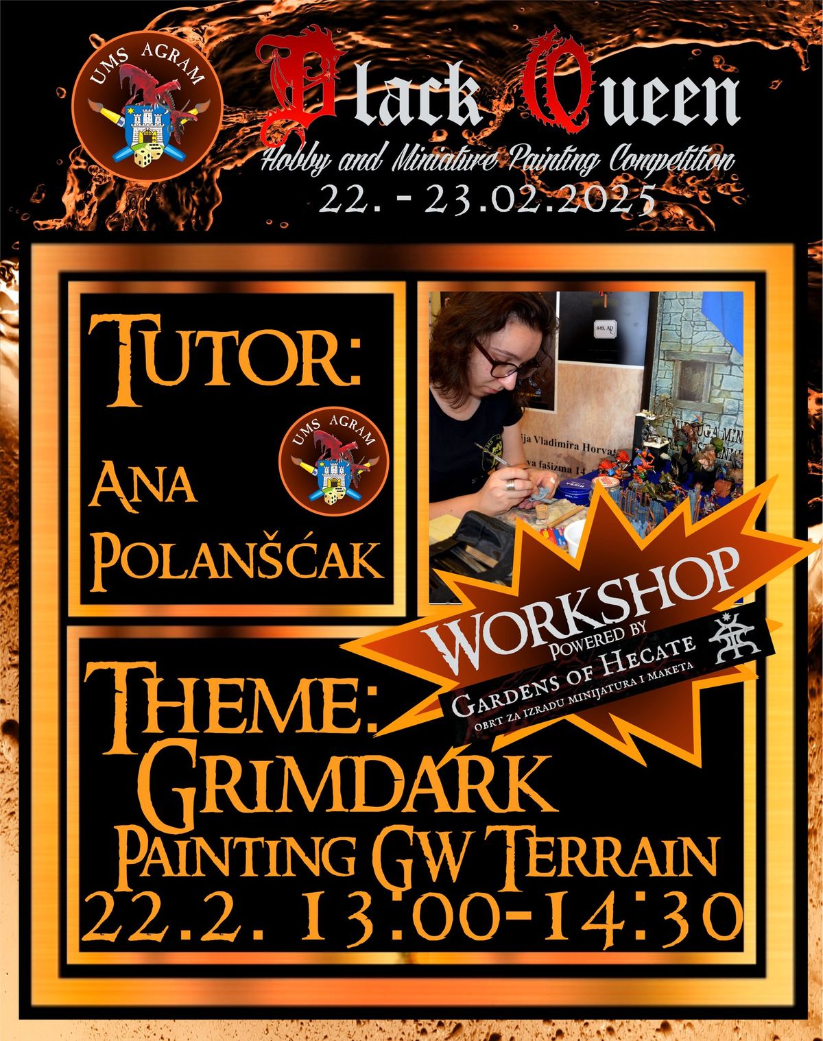 Grimdark - Painting GW Terrain - Worskhop @ Black Queen H&MPC 2025