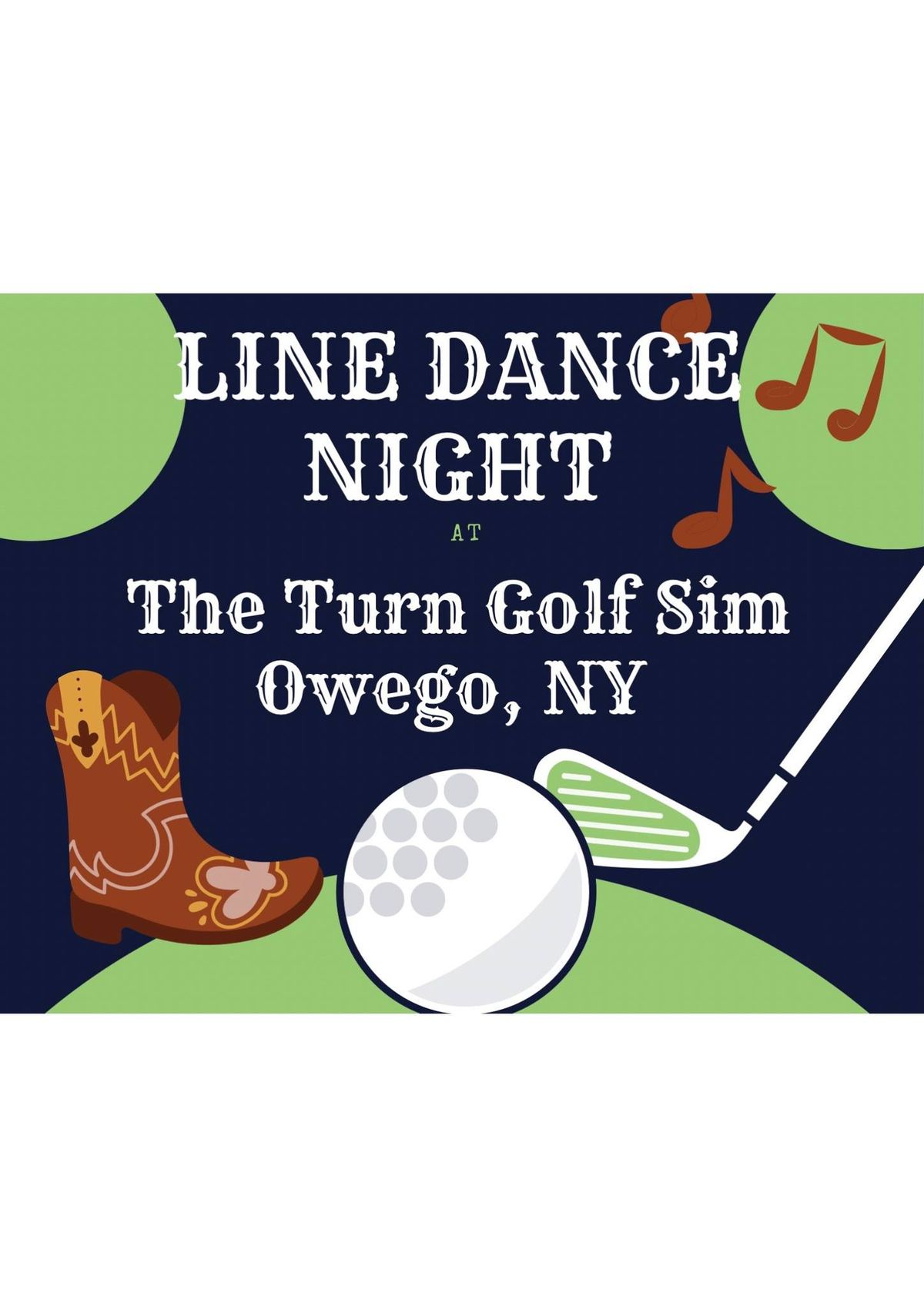 Line Dance Night at The Turn Golf Sim