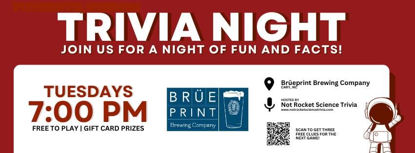 Br\u00fceprint Brewing Trivia Night