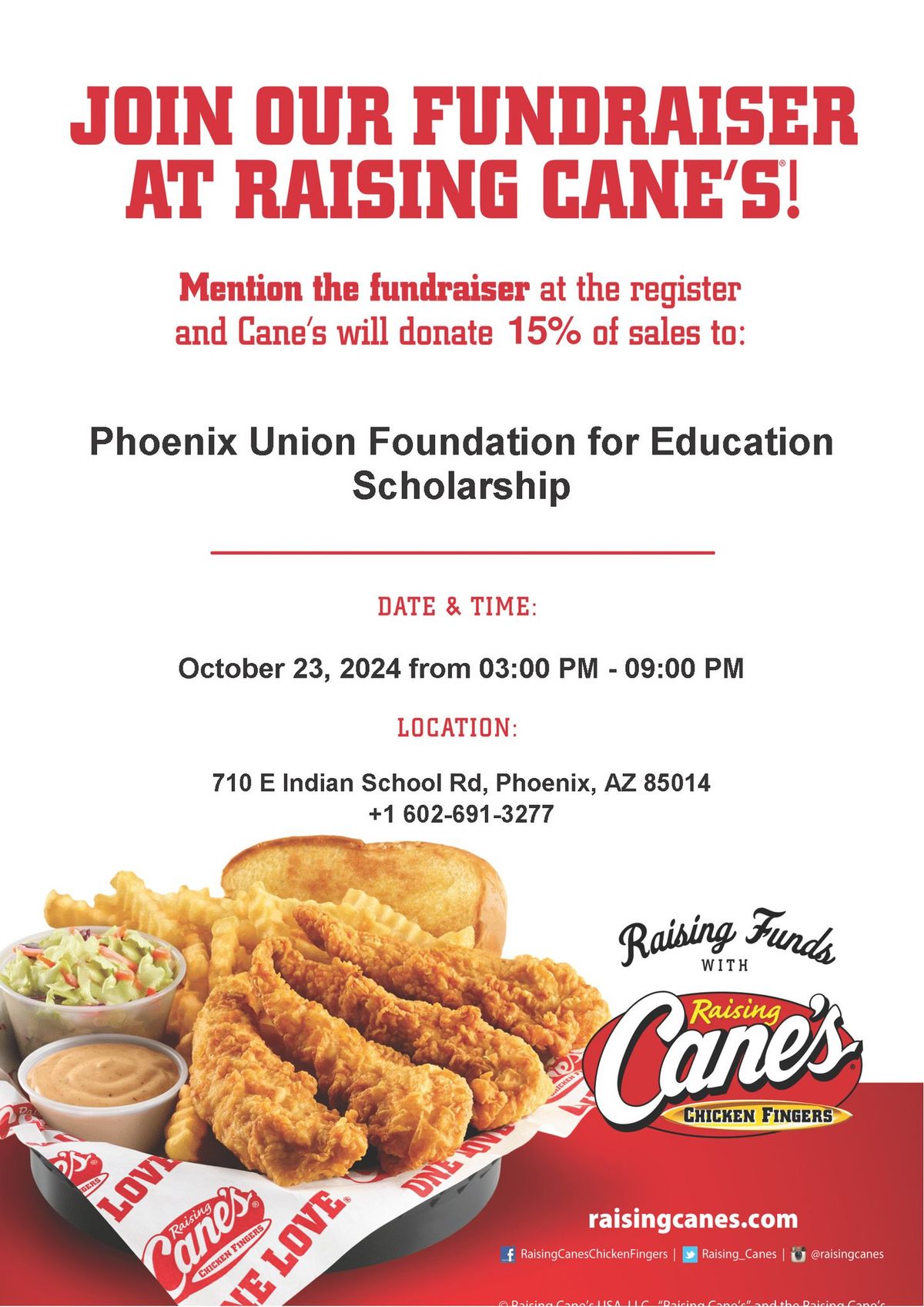 Raising Funds with Raising Cane's