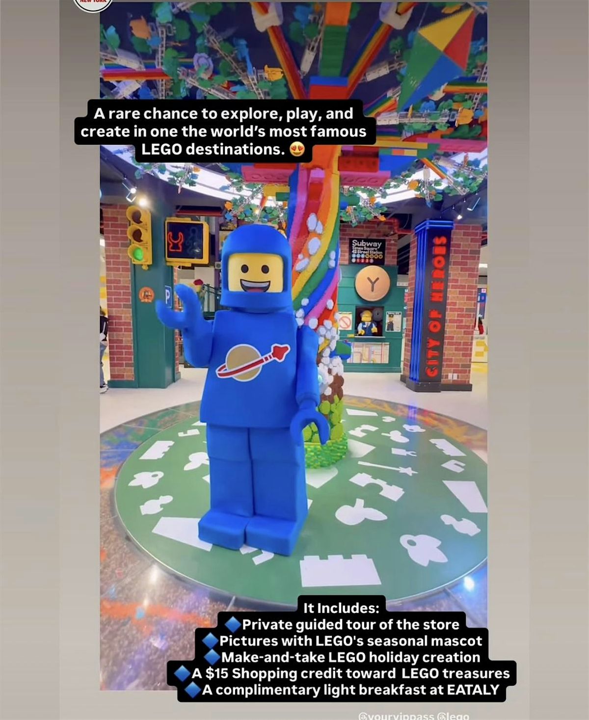 YVP Private Pre-Opening Tour of The LEGO Store