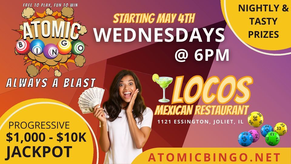 JACKPOT BINGO LOCOS MEXICAN RESTAURANT (Joliet), Loco's Mexican Restaurant, Joliet, 3 August 2022