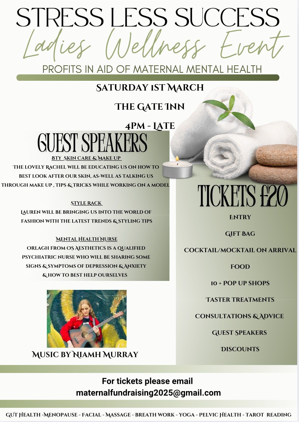 STRESS LESS SUCCESS            LADIES WELLNESS EVENT 