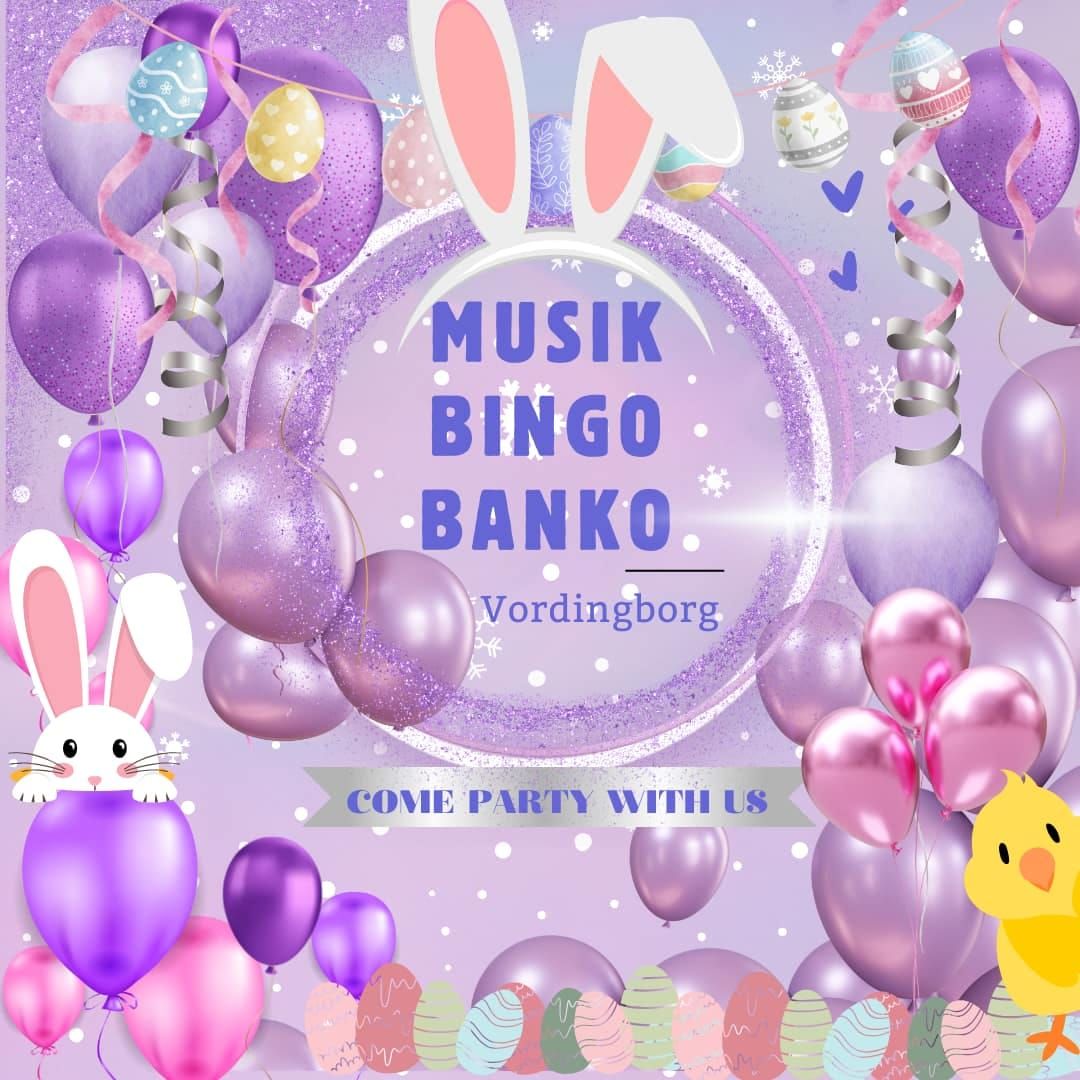 Musik Bingo Banko i DGI-Huset Vordingborg P\u00e5ske-Tema\ud83d\udc23