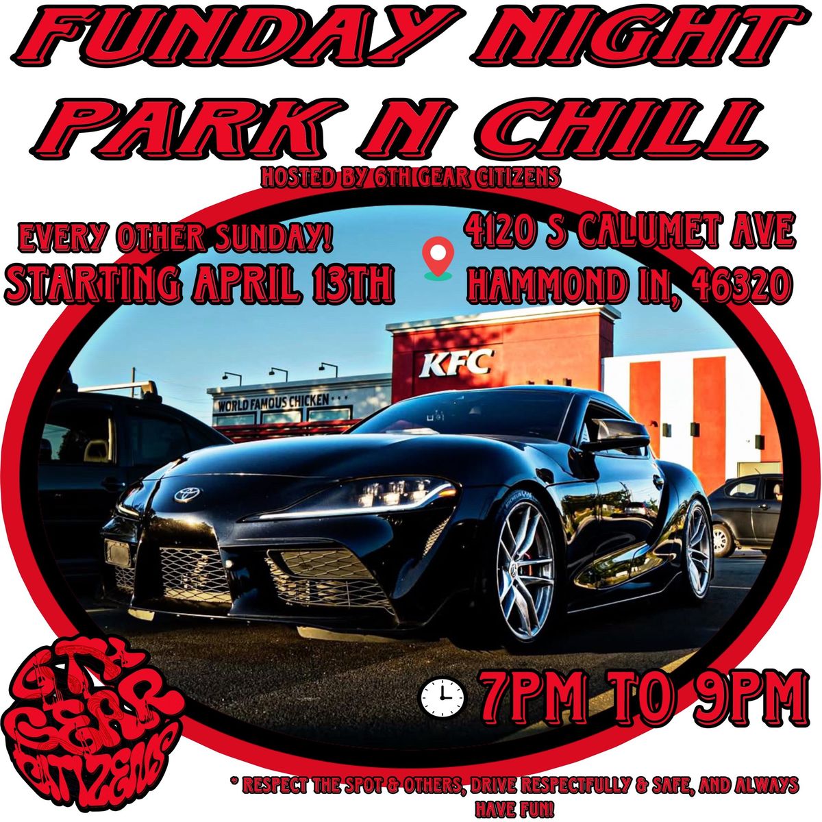 \u201cFunday Night Park N Chill\u201d Car Meet 