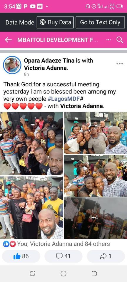 MDF Lagos Branch physical meeting.